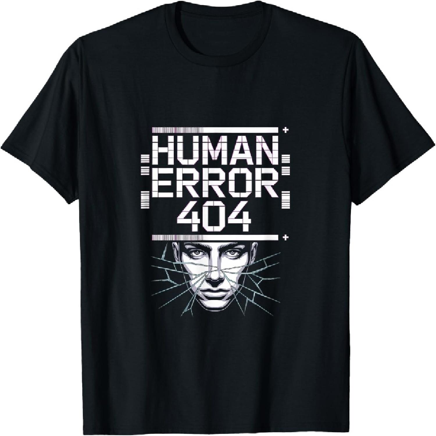 

Error 404 – Glitch Cyberpunk Tech Aesthetic T-Shirt XXXXXL різнокольоровий
