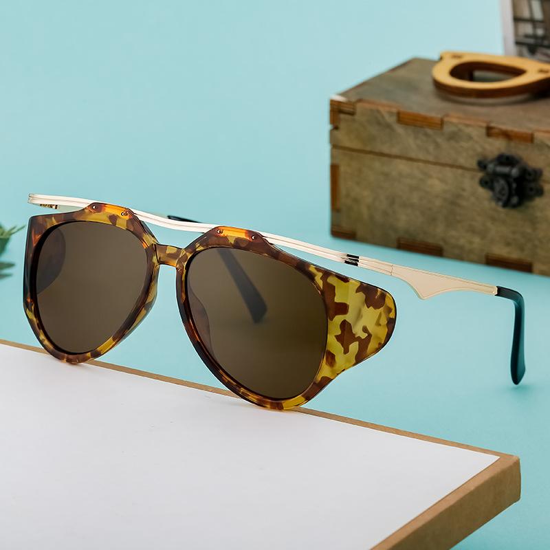 Wind Sunglasses Female Special-Shaped Cat Eye Sunglasses Female Tide Full Frame Sunscreen Sunglasses