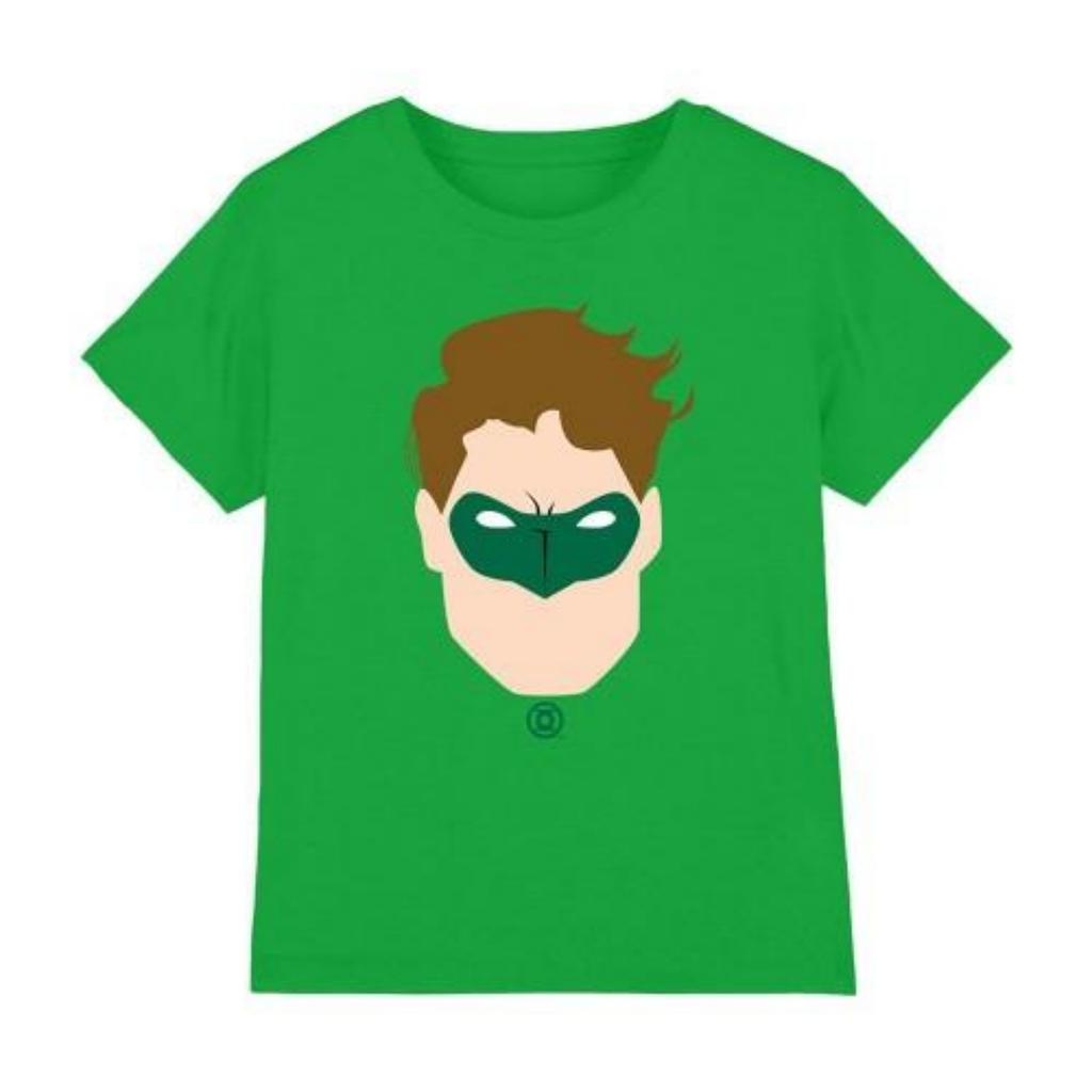 Green Lantern Childrens_Kids Face T-Shirt