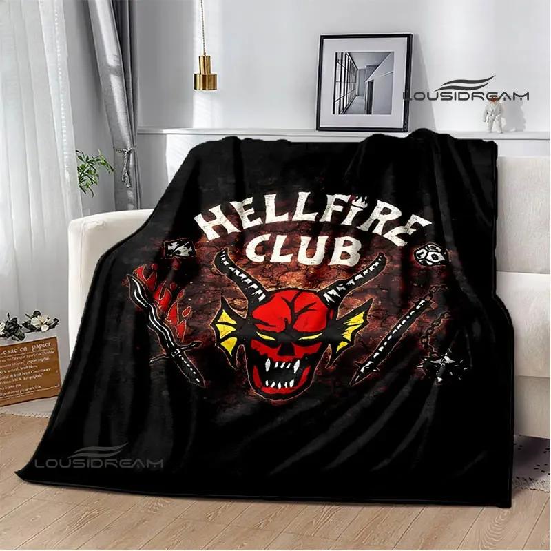 Eddie Munson Printed Flannel Throw Blanket Soft Cozy for Home Travel Bedding Perfect Birthday Gift 100cmx150cm