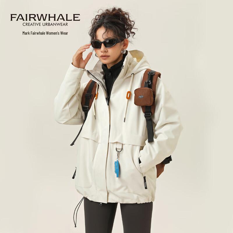 Mark Fairwhale Women s Outdoor Detachable Hooded Jacket L (132-160 lbs)