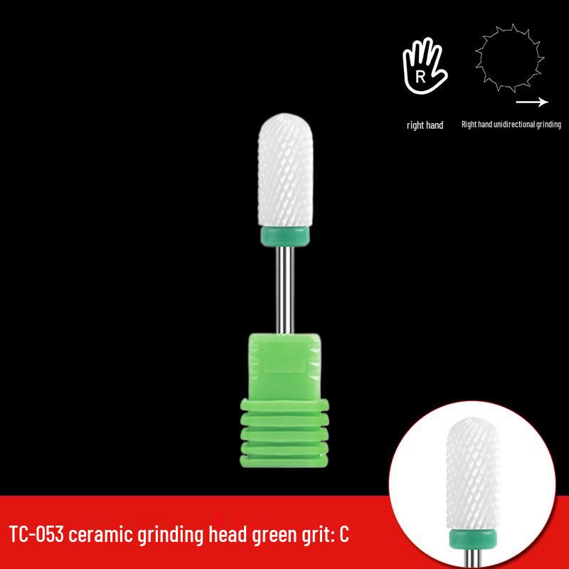 Single Bullet-Shaped Ceramic Nail Grinding Head 2.35