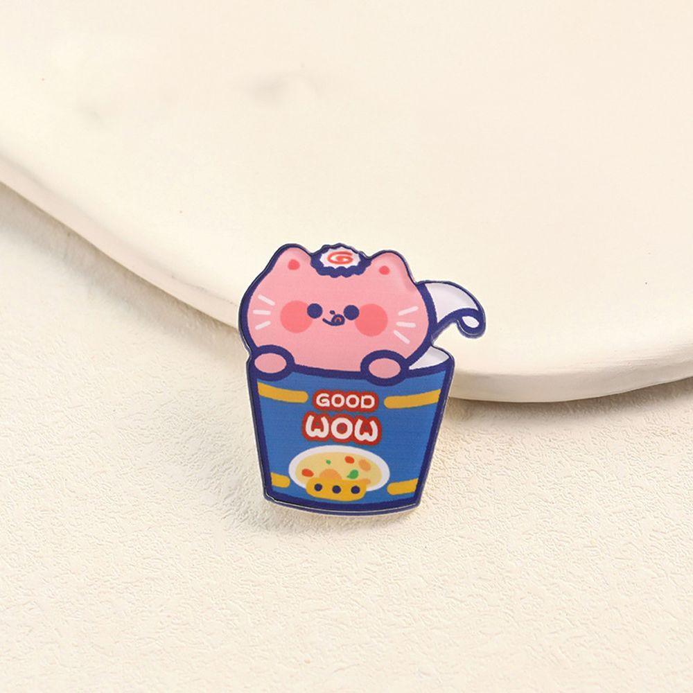Japanische einfache süße schöne Acryl Student Mode Schmuck Cartoon Brosche koreanischen Stil Brosche Tasche Ornament