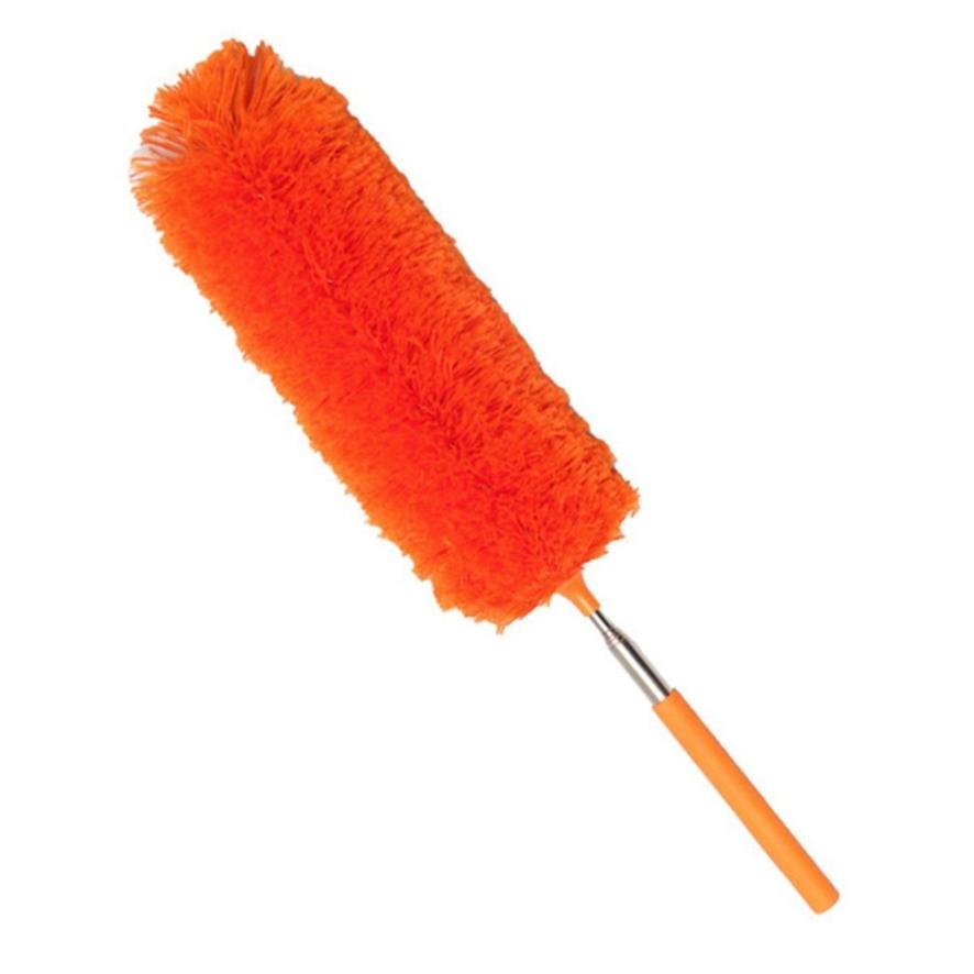 Stainless Steel Retractable Fiber Duster Non-feather Duster Dusting Duster Dust Removal Tool