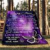 1pc Letter for Niece Throw Blanket Polyester Fiber, Lightweight Flannel, Soft & Warm, All Season Use for Outdoor, Camping Digital Print