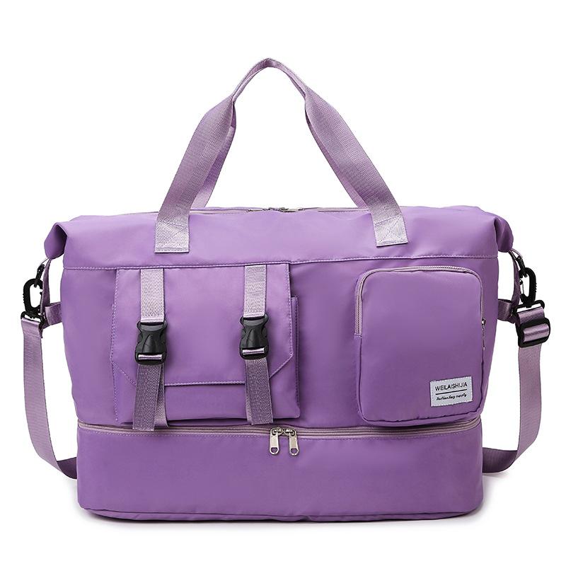 Travel bag expandable large-capacity multi-function shoulder messenger sports fitness bag independent shoe compartment storage maternity bag