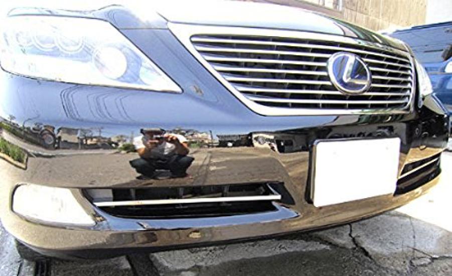 BRIGHTZ Finish Stainless Steel Front Bumper Type for and LS600hL Compatible with LS LS600 and Long Models 9160 Ultra-Mirror Mould, 2-Piece, A, LS460,