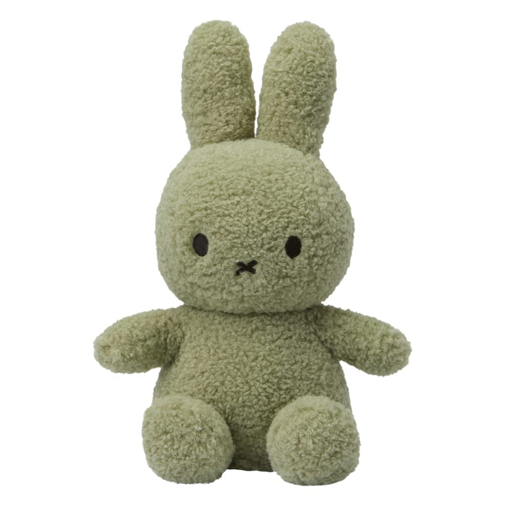BON TON TOYS Miffy Recycled Teddy Bear, 33cm, BTT-012 (Matcha Green)
