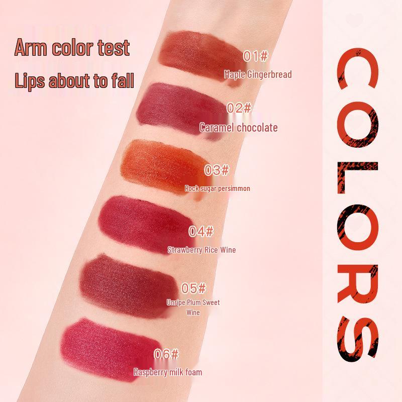 Baxi Cute Milky Bear Matte Lip Mud - Non-Transfer, Vibrant & Everyday Wear Lip Glaze