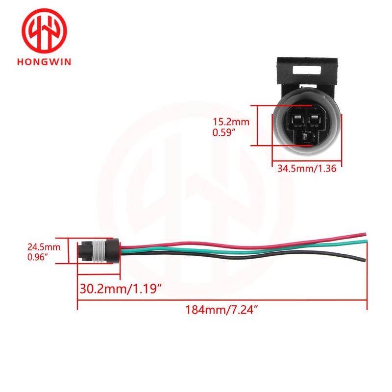 12110192 12065287 3-Pin 3-Wege-Steckergehäuse Stecker Quetschdichtung Kabelbaum Pigtail für Motoröldrucksensor oder TPS