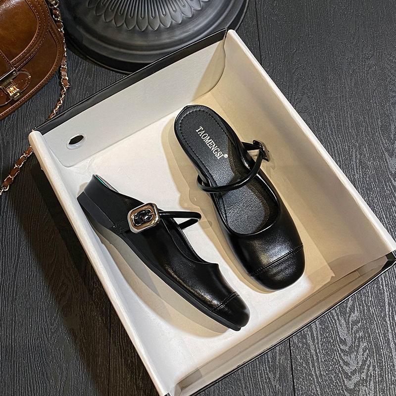 

Yixinda версия полу-мюли~ мм внутренняя высота увеличивающая пряжка с носком Мэри Джейн полушлепанцы женские сандалии лето 43