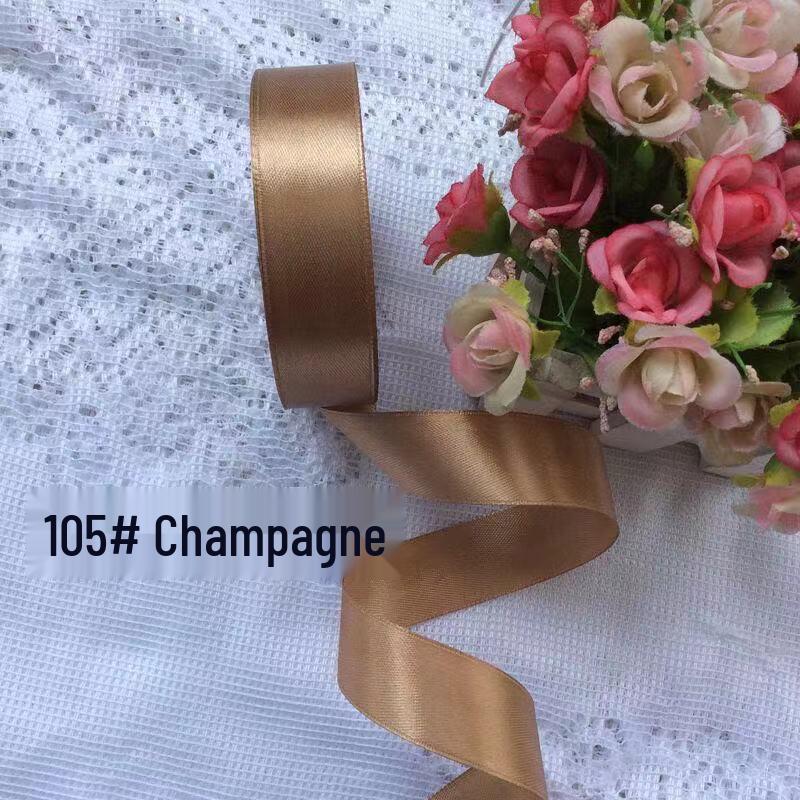 2cm Silk Satin Ribbon for Gift, Cake Decoration, Floral Arrangements, Bows, and Badges.
