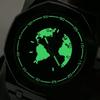 Earth-Inspired Automatic Luminous Men's Skeleton Watch with Calendar & Waterproof Design