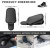 Sunglasses Holder Is Suitable for Car Sun shades Magnetic Leather Sunglasses Clip and Ticket Clip Car Sunshade Accessories