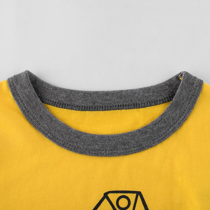 27kids Summer Boys' Two-Piece Set: Short-Sleeve T-Shirt & Mid-Length Shorts