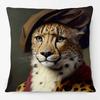 Animals Portrait Poster Pillowcase European Fashion Leopard Royal Lion Zebra Living Room Cushion Cover Square Home Decoration