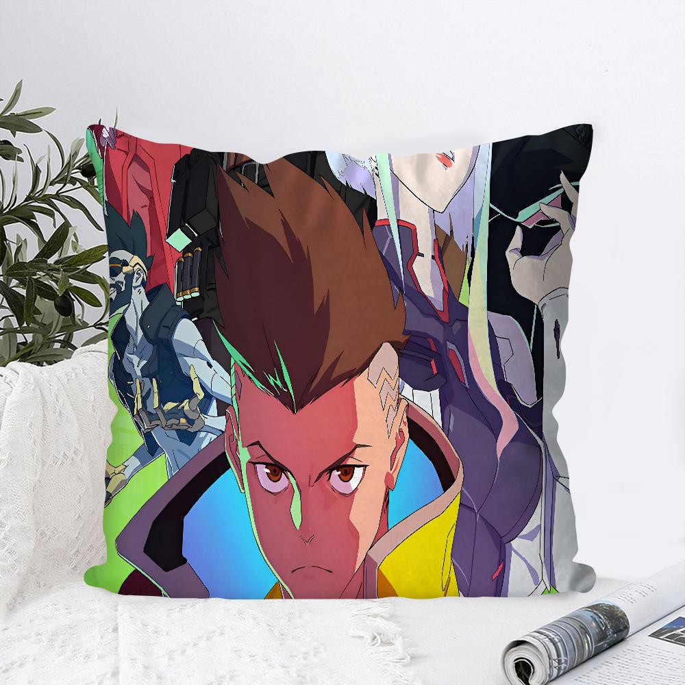 Anime C-Cyberpunk E-Edgerunner Pillow Case Square Pillow Bedroom Sofa Leisure Comfort Cushion Car Living Room Home Decoration