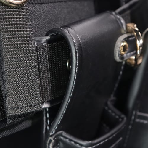 Fujiya 3-Tier Holder, Black and Gold, Light PU Leather Series, AH-63BG