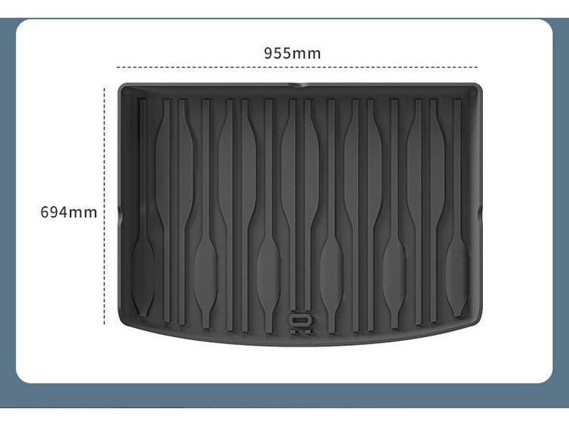 Eco-friendly TPE Floor and Seat Back Mats for 2024-2025 BYD Yuan UP, Including Trunk Mat