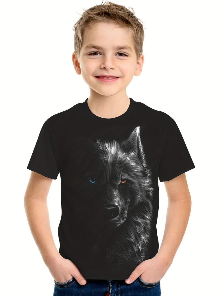 Summer Children's Clothing Boys Tshirt Short Sleeve Cool 3D Print Kids Clothes Stylish Streetwear Round Neck