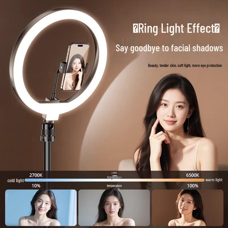 Dedicated Mobile Phone Holder Tripod with Fill Light for Live Broadcasts and Outdoor Shooting