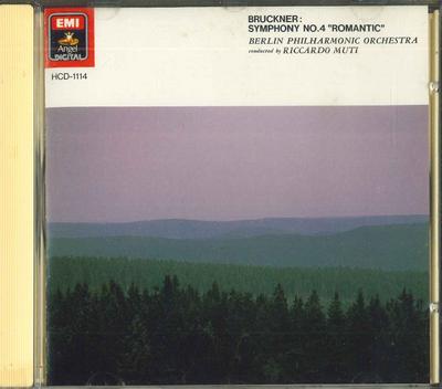 CD RICCARDO MUTI - Simfonia nr. 4 de Bruckner Romantic HCD1114 EMI Japonia Clasic Folosit