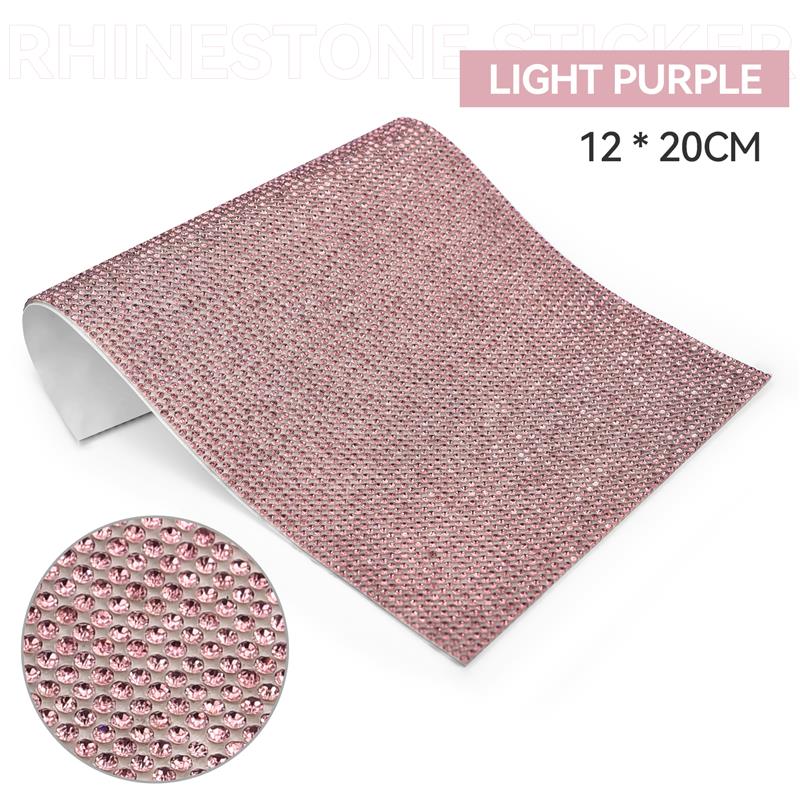 Self Adhesive Rhinestone Sticker Tape DIY Decoration 12x20cm Diamond Sticker For Arts Crafts DIY Car Phone Clothes Decoration