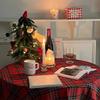 Christmas Table Runner Snowflake Plaid Dining Table Cloth TV Cabinet Cover Tea Table Scarf Home Decor