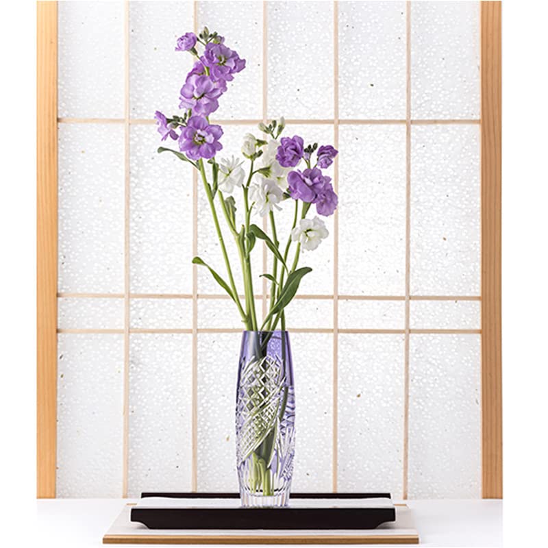 Kagami Crystal Single Flower Honokaze Vase, F663-2992-CMP