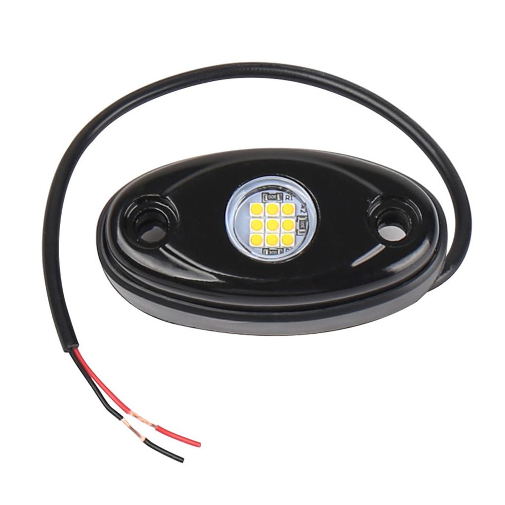 8 Packs LED Rock Lights for Trucks IP67 Waterproof Under Body Wheel Well Light Exterior Interior