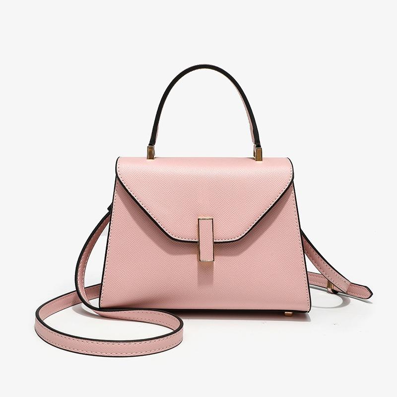 Lychee Print Handbag Niche Design Fashion Simple Locking Hand Bill Shoulder Oblique Span Women's Large Capacity Bag