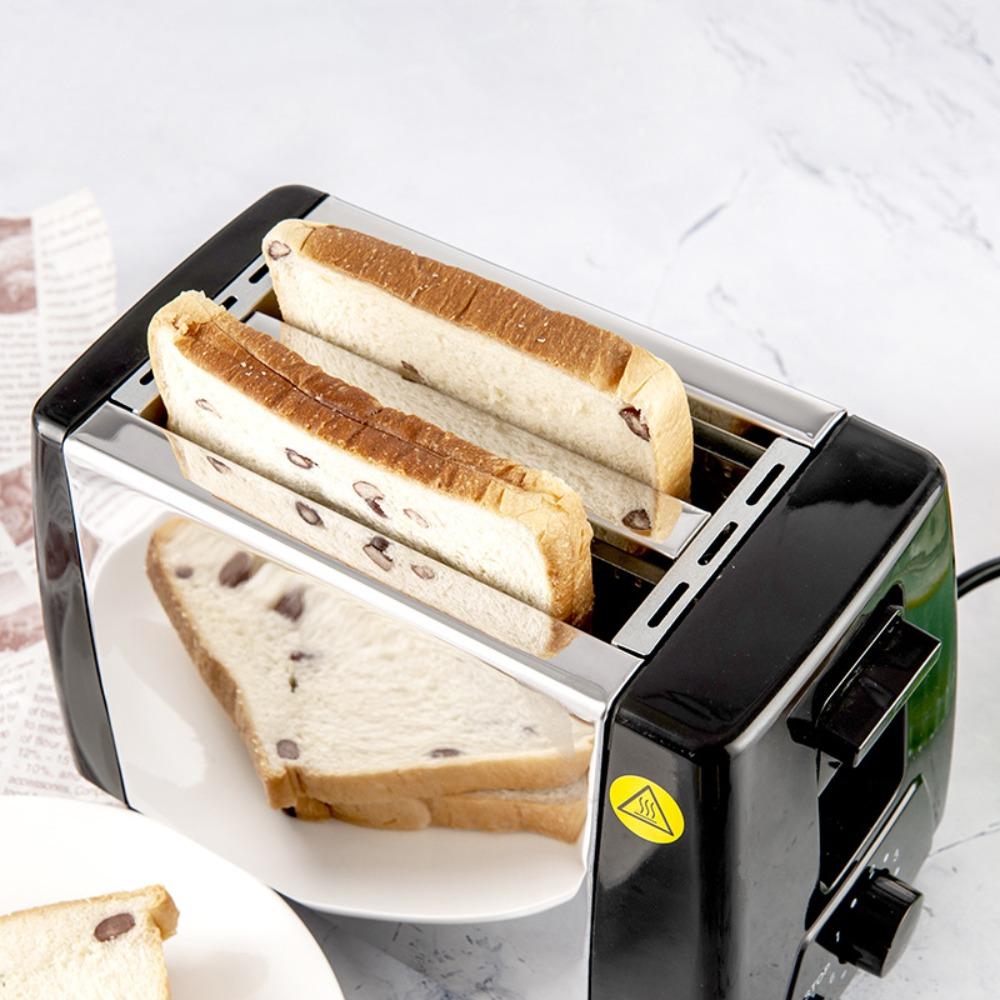 Stainless Steel 2 Slice Toaster Widened Slot Breakfast Machine  Sandwich