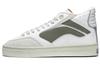 180 Slip Resistant, Abrasion Resistant, Lightweight Mid Top Skateboard Shoes Men's White AECS053-1