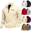 American Style Heavyweight Fleece Men's Half-Zip Stand Collar Sweatshirt