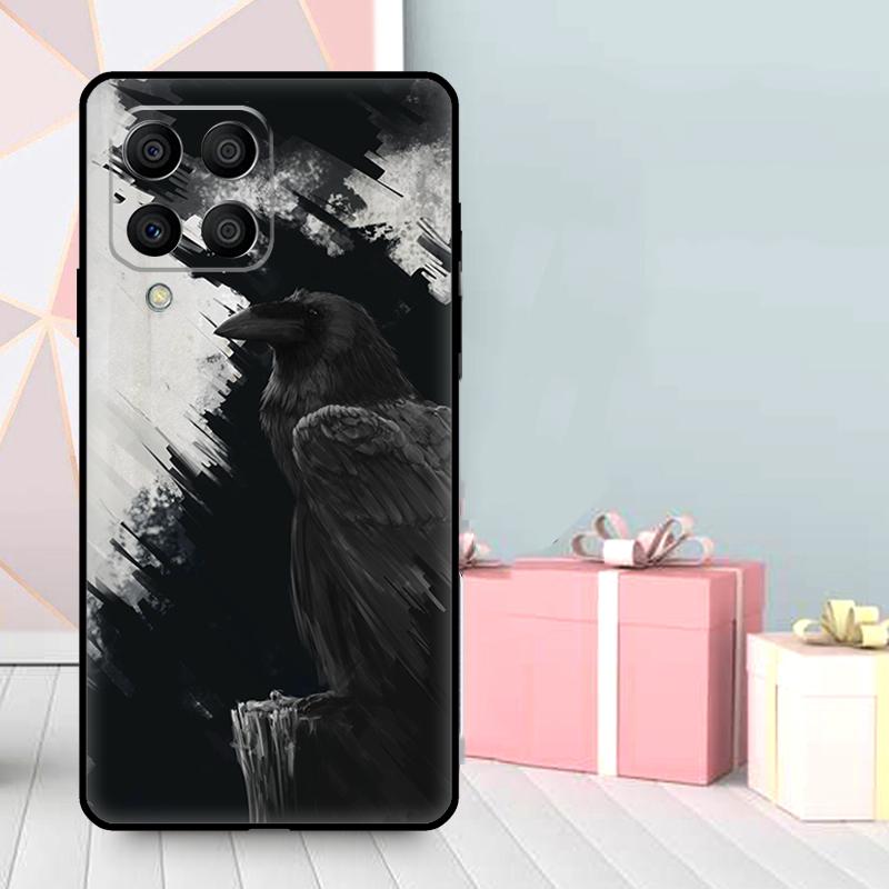 Crow Raven Dark Skull Case For Samsung Galaxy M56 M52 M32 M53 M16 M11 M21 M31 M35 M12 M13 M14 M15 M36 M55 M34 M54