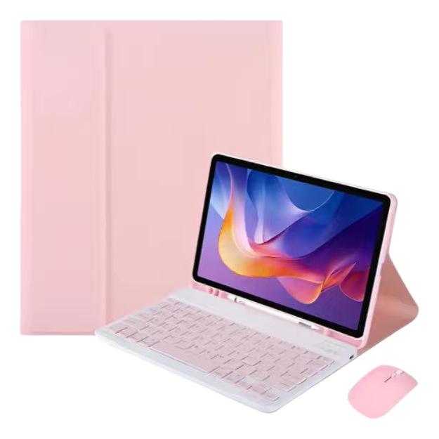 Redmi Pad 2 SE 9.7 Hülle & Xiaomi POCO C1 Kabellose Bluetooth-Tastatur Lederhülle