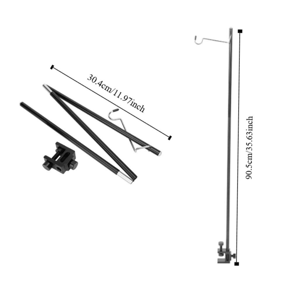 Suporte de Luz Dobrável Suporte de Lâmpada Triplo Poste de Luz Dobrável Durável Churrasco