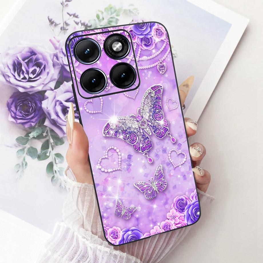 Flower Cartoon Fashion Design Phone Case For Motorola Moto Edge 70 Fusion Fusion+ Plus Funda Soft Silicone Shockproof Back Cover