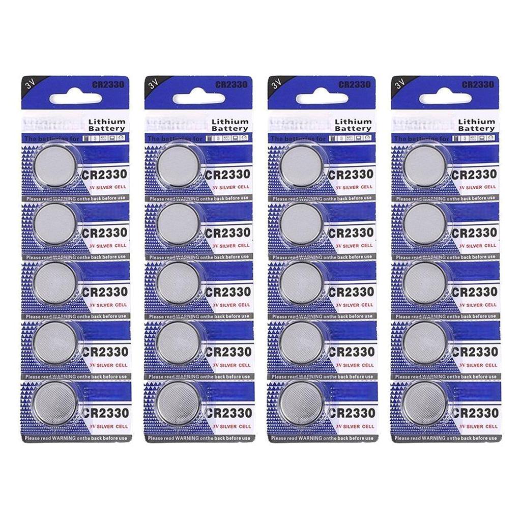 5/10/15/20/25/30Pcs CR2330 Button Cell Battery 3V for Car Remote Control Power Supply Solution(5pcs/card)