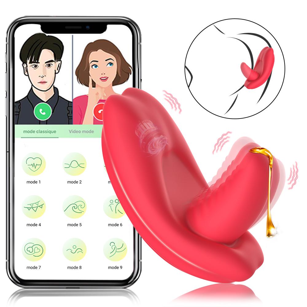 Mini Clitoral Vibrator Female Nipple G-spot Massager Wearable APP Control Masturbator Jumping Eggs Adult Couple Sex Toys 18+
