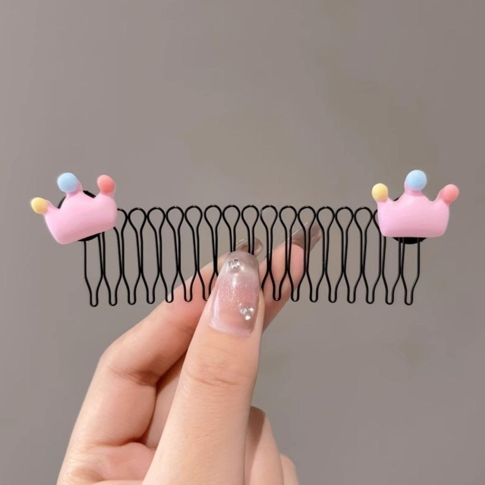 

Colorful Heart Hair Comb Star Bow Invisible Wire U Shape Hair Clips Pull-out Non-slip Hair Headband Comb Hair Accessories