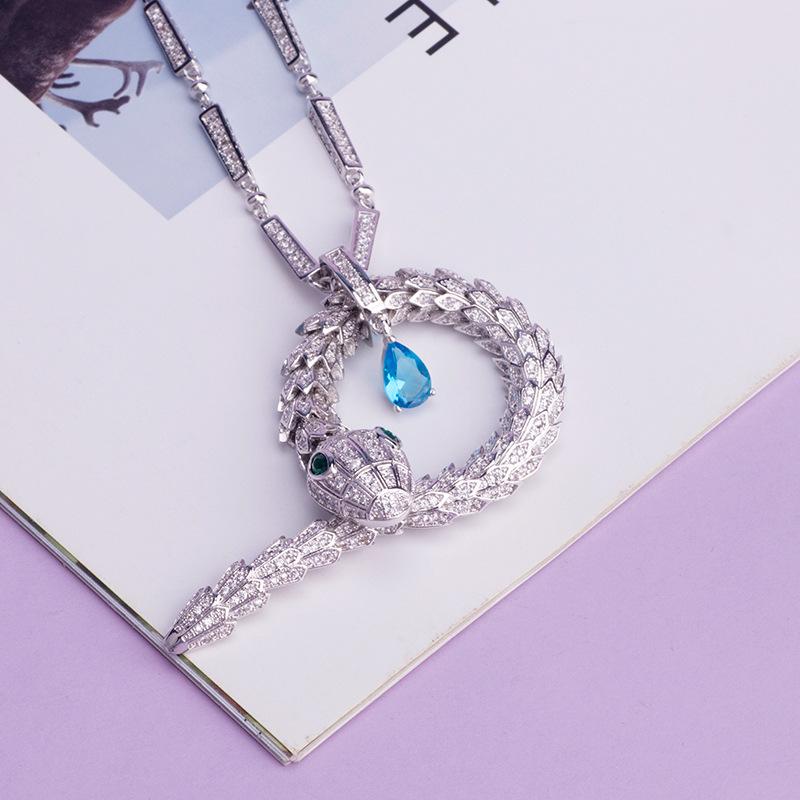 

Новый продукт животное женский персонализированный модный змеиный кулон длинный змеиный элемент ювелирные изделия 50CM