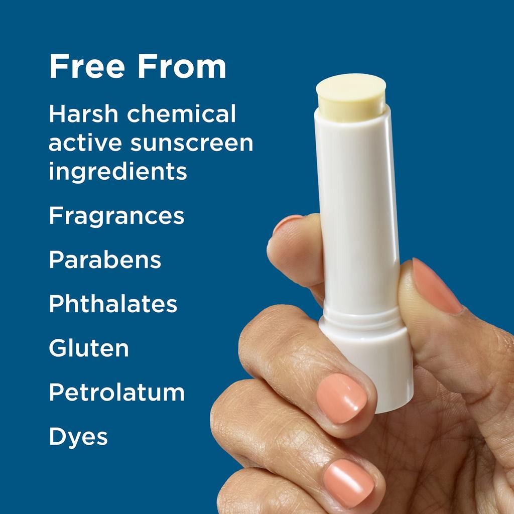 Blue Lizard Australian Sunscreen, Mineral Sun Protection Lip Balm, SPF 15, Natural Coconut, 3.8 g (0.13 oz)