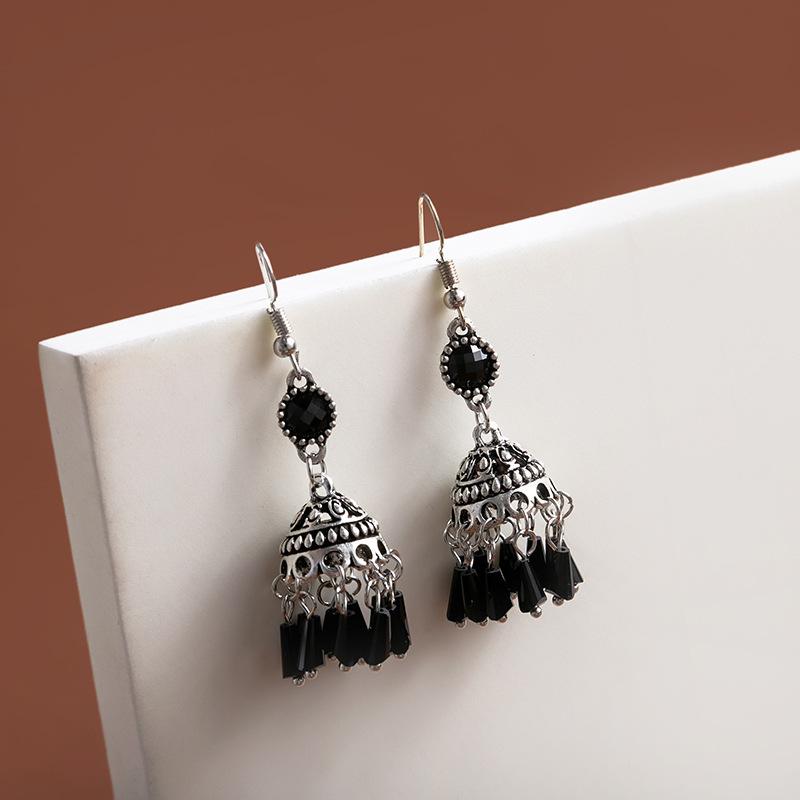 BLINGBAY Women's New Chinese Style Imitation Pearl Earrings Chinese Style Butterfly Drop-shaped Tassel Earrings Simple Hanfu Accessories Retro Jewelry