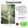 Frameless DIY Pearl Bead Painting Kit Elegant Fairy Pattern Creative Relaxing Craft Canvas Home Decor Adult Gift