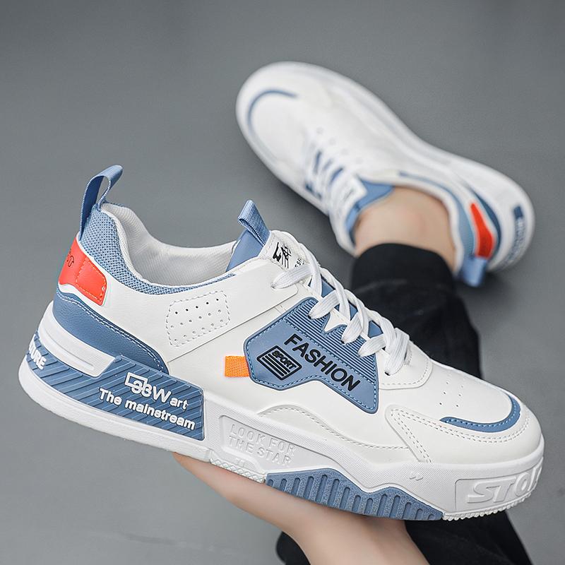 Fashion Men Casual Shoes Comfortable Sports Sneakers Leather Men Boots Platform Shoes Hard-Wearing Sneakers Mens Vulcanize Shoes