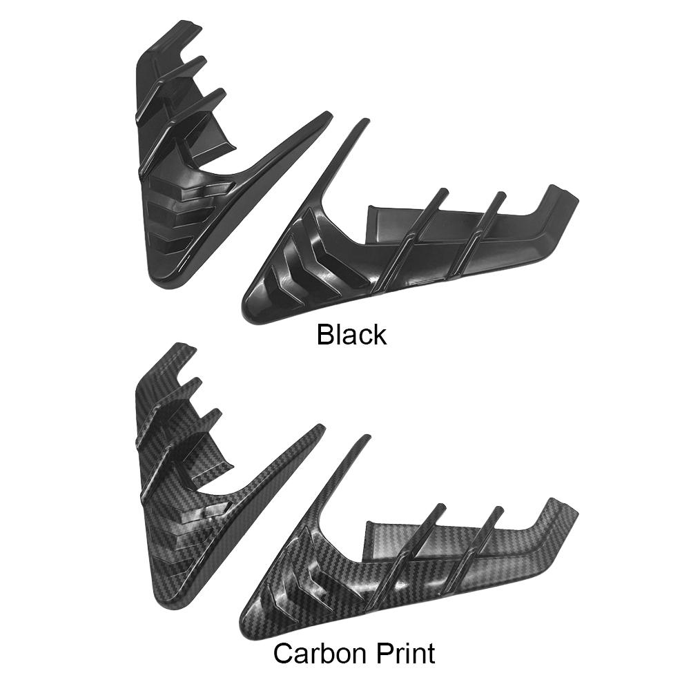 Car Door Camera Flanks Decoration Side Fender Camera Cover Modification Accessories Black/Carbon Fiber for Tesla Model 3 Model Y