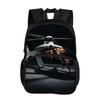 Helicopter Large Capacity Lightweight Round Front Bag Backpack New Mechanical Print Best Gift for Boys and Girls In School