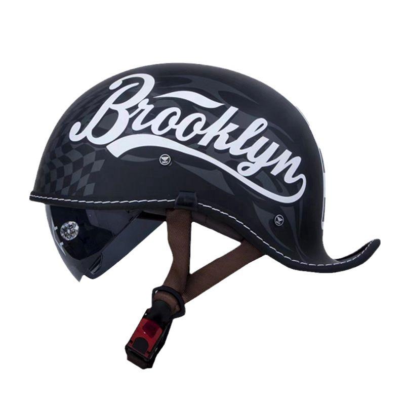 Unisex Retro Motorcycle Half Helmet for All Seasons