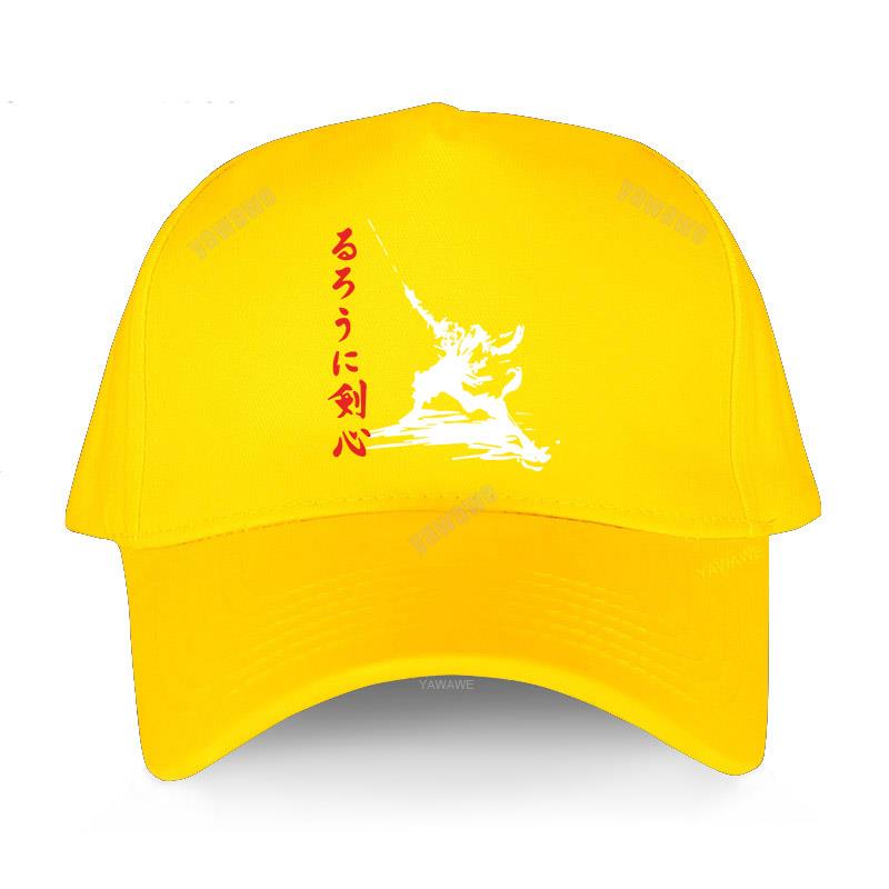 Black Casual Boys Printed Baseball Cap Rurouni Kenshin Samurai X - Anime Man Women Summer Hat Outdoor Snapback Caps Sport Bonnet
